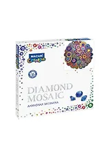 Алмазная мозаика MAZARI Орнамент 2 30х30см частичная выкладка, стразы разного размера
