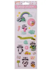 Наклейки эпоксидные Еноты