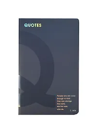 Записная книжка «Quotes» А6, 40 листов, нелинованный блок цвета слоновая кость, 3 скрепки, InFolio