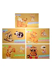 Альбом для рисования Hatber, "Милые пушистики", А4, 16 листов, в ассортименте