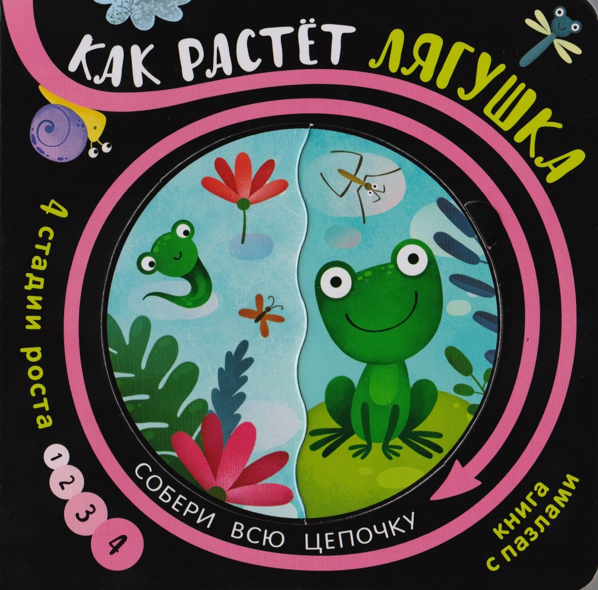 

Книга с пазлами "Как растет лягушка"