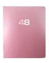Тетрадь 48л кл. "Классическая серия. Розовое золото" мел.картон, метал.пантон