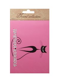 Обложка для зачетной книжки Кошка на розовом (40010)