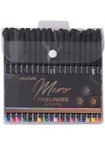 Ручки линеры Mazari, Mero, 36 цветов 0,4 мм