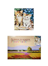 Набор для творчества, Картина по номерам Рыбалка (E081) (30х40) (6+) (коробка)