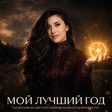 Мой лучший год. Календарь настенный на 2027 год с нейрокодами от Екатерины Тур (300х300 мм)