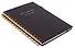 Книга для записей А5 80л кл. "Calipso" черный, иск.кожа, резинка, гребень - 2