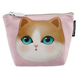 Кошелек на молнии Кошка Miaomi (ткань) (11х8) (LG-10878)