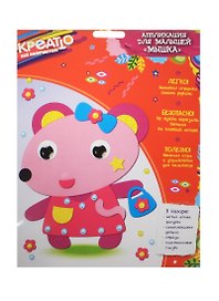 Аппликация для малышей Мышка (29848) (Креатто) (3+) (упаковка)