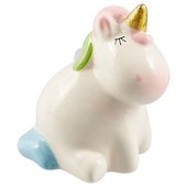 Фигурка Единорог с закрытыми глазками (керамика) (9×7) (12-07132-17B362-18) - 0