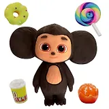 Фигурка Чебурашка, мятный пончик, 5 аксессуаров, Funky Toys, (4х16х22), (CHE2405-3)