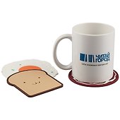 Набор подставок под кружку Happy Breakfast (силикон) (3 шт) - 2