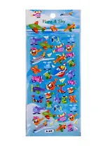 Стикеры зефирые Самолеты микс