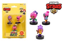 Штампики Brawl Stars, Шелли, Роза и Тара, (5см), (BRW5020B)