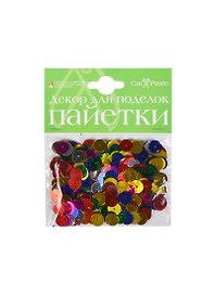 Декоративные элементы Пайетки (2-025) (4 вида) (декор для поделок) (набор для творчества)