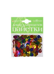 Декоративные элементы Пайетки (2-025) (4 вида) (декор для поделок) (набор для творчества)