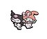 Значок Sanrio Angel and Devil (металл) - 2