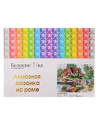 Алмазная мозаика на холсте ТМ Белоснежка Мостик в цветах.254-ST-S