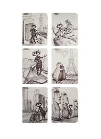 Записная книжка «Котэ.ru» А6, 40 листов в клетку, сшивка, Marker Arte, в ассортименте