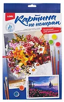 Кпн-273 Картина по номерам на картоне 20*28,5 см "Парус на закате"