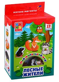Мягкие магниты «Мой маленький мир Лесные жители», Vladi Toys