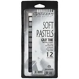 Пастель сухая мягкая «Mungyo Gray», 12 оттенков