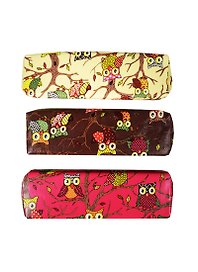 Пенал-косметичка 1отд. "Совы. Owls на дереве" с наполнит., ПВХ, ассорти
