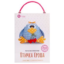 Набор для изготовления мягкой игрушки ТМ Малиновый Слон Птичка Кроша ТК-001
