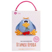 Набор для изготовления мягкой игрушки ТМ Малиновый Слон Птичка Кроша ТК-001