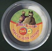 Масса для лепки Маша и Медведь (SD0113-DISPLAY) (175823) (2в1) (40г.) (Играем вместе) (банка)