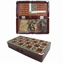 Набор настольных игр (нарды, шахматы, шашки), 20х40 см (587187)