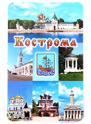 Магнит Кострома №1-Коллаж-7 (винил)