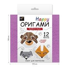 Набор для творчества серии Настольно-печатная игра (Happy Оригами. Животные)