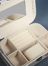 Шкатулка для драгоценностей с зеркалом (20х14х7) кожзам (7333002)