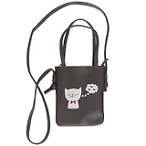 Сумка на молнии Кот с рыбками (кожзам) (23х17) (12-11539-101)