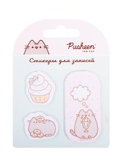 Блоки для записей самоклеящиеся 03шт*20л "Pusheen" подвес, инд.уп.