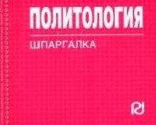 Политология: Шпаргалка./отрывная/