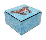 ПР Сувенир, Шкатулка стеклянная Бабочка 11.5*11.5*6.5см Ш-5984