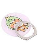 Держатель-кольцо для телефона Kawaii Сиба-ину-динозаврик (металл) (коробка) - 0