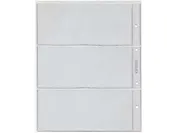 Комплект листов для бон и открыток вертикальный NUMIS 92*218 мм. на 3 боны, 5 штук 06-643-1921003