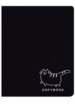 Тетрадь в клетку Paper Art, "Total Black. Философия кота", 48 листов, в ассортименте
