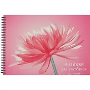 Альбом для рисования Listoff, "Цветочная нежность", А4, 40 листов, на гребне