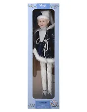 Кукла декоративная Арлекин (текстиль,керамика) (12x17x55) (92345)