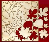 Набор для скрапбукинга Листья (13909) (упаковка)