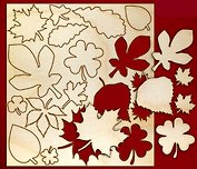 Набор для скрапбукинга Листья (13909) (упаковка)