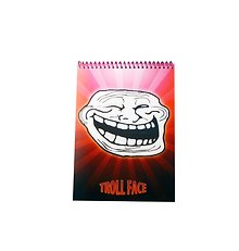 Блокнот А5 Троллфейс (TROLL) со стерео обложкой на спирали (СР Дистрибуция)
