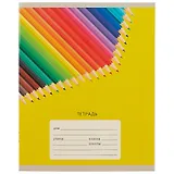 Тетрадь в клетку Unnika, "Радужные карандаши", 24 листа, в ассортименте