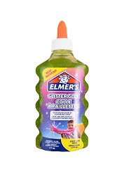 Клей для слаймов с блёстками 177мл, зеленый, Elmers