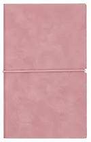 Ежедневник недат. А6+ 122x193 мм 120л "Наппа металлик" розовый, кожзам, мягк.переплет, застёжка-резинка,офсет, ляссе