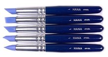 Кисти 05шт "HANA" L, силикон, европодвес , ЖК